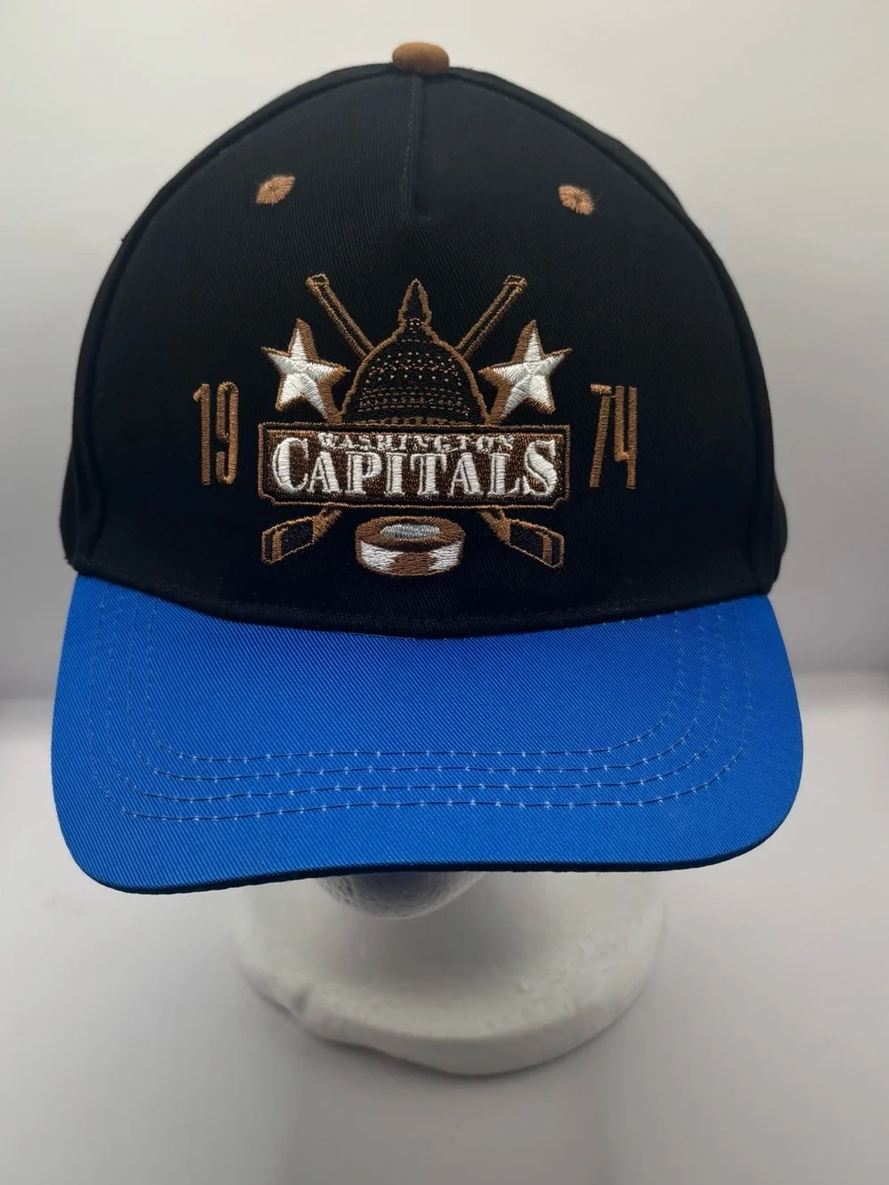 Washington Capitals Pierre-Luc Dubois 1974 Hat Arena Giveaway Snapback.